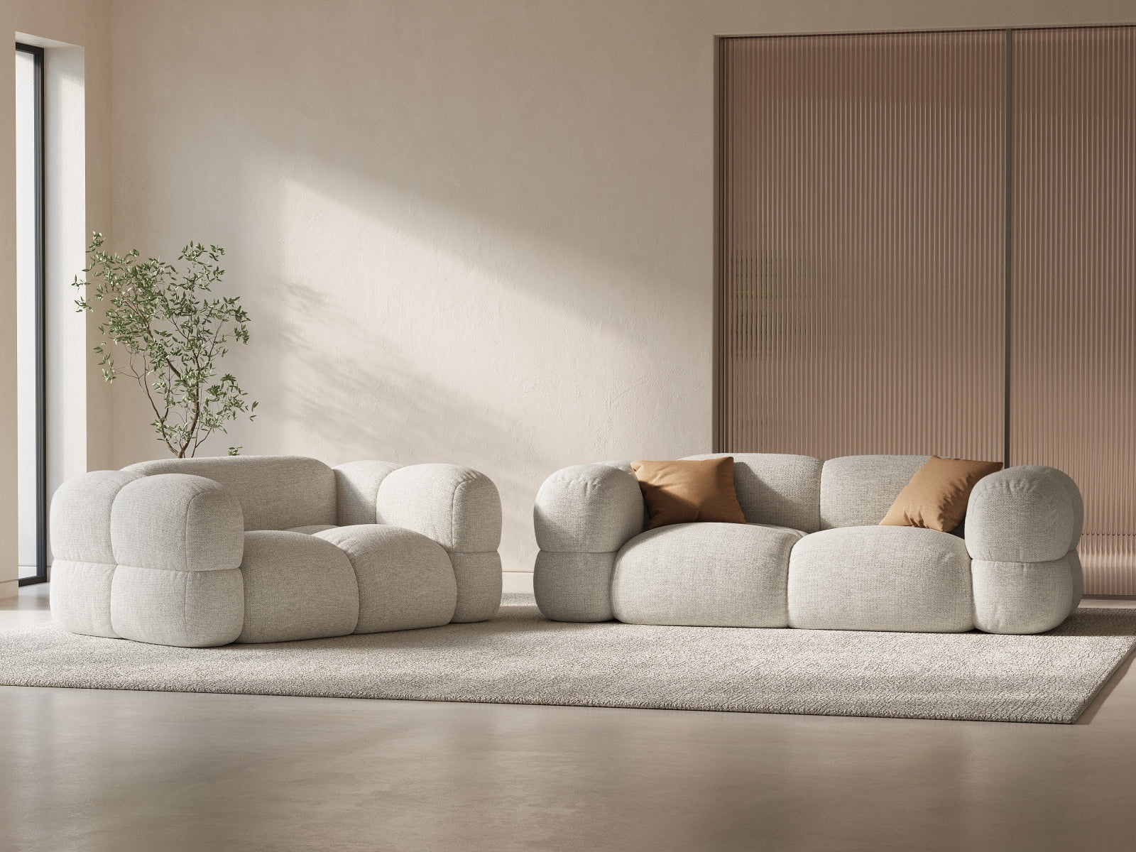 Loretto Sofa, 3 Seats, 210x100 cm