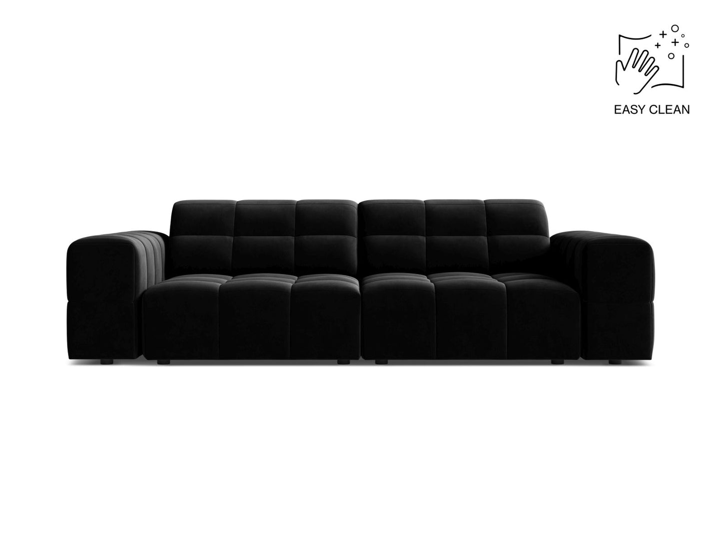 Chicago Sofa, 3 Seats, 212x102 cm — Black