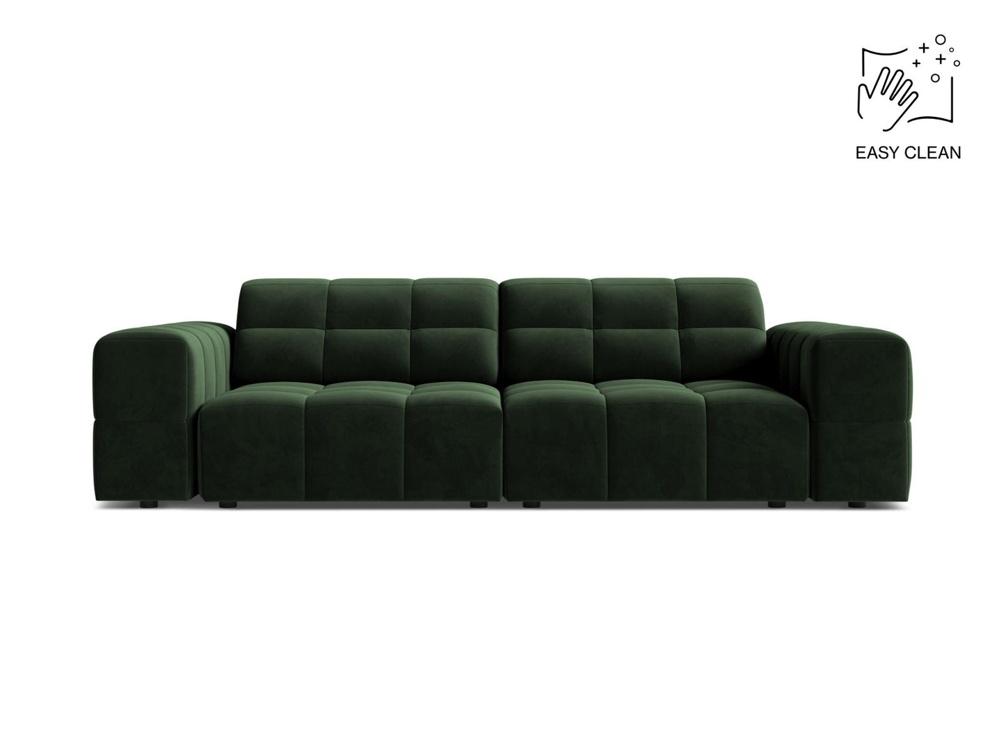 Chicago Sofa, 3 Seats, 212x102 cm — Bottle Green