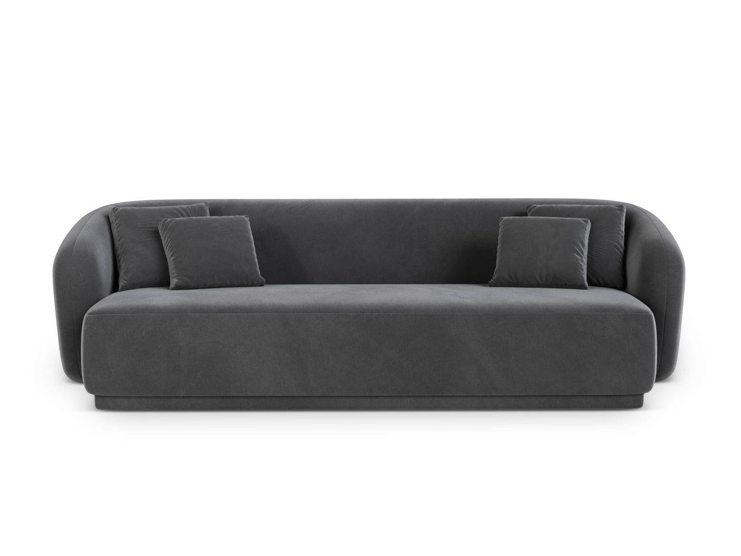 Gomera Sofa, 3 Seats, 220x93 cm — Dark Grey