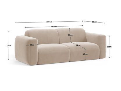 Strino Modular Sofa, 3 Seats, 220x98 cm