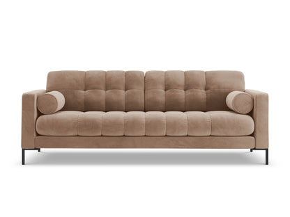 Bali Sofa, 3 Seats, 177x96 cm — Beige / Black Metal
