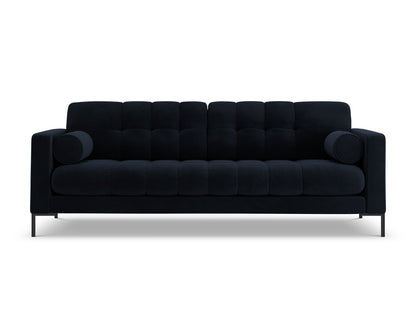 Bali Sofa, 3 Seats, 177x96 cm — Dark Blue / Black Metal