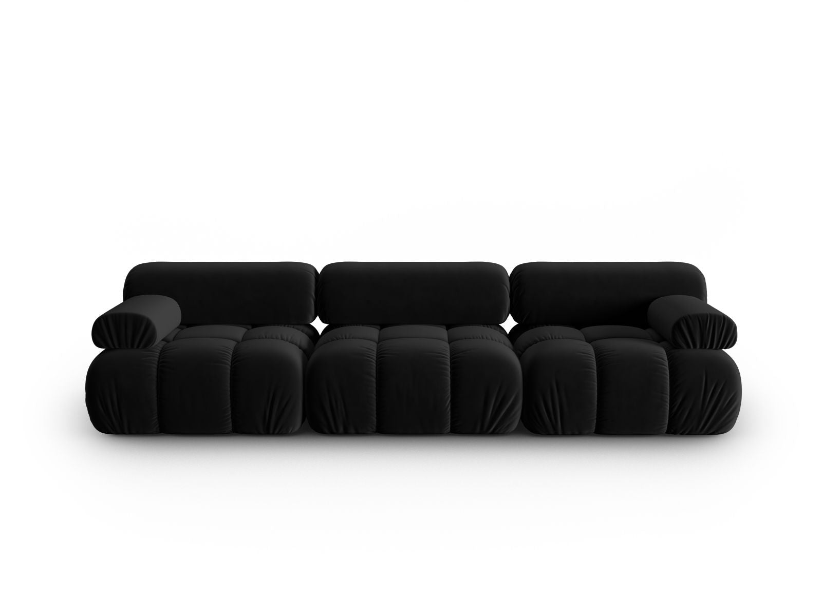 Cortina Modular Sofa, 3 Seats, 282x94 cm — Black