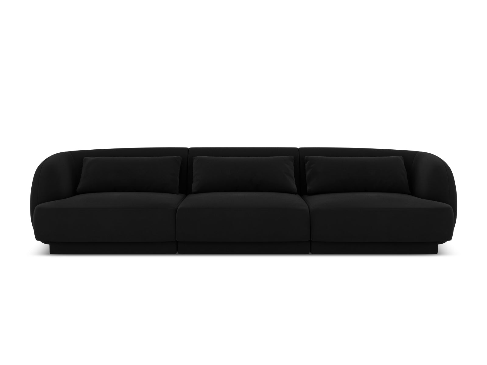 Tulum Sofa, 3 Seats, 255x90 cm — Black