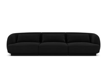 Tulum Sofa, 3 Seats, 255x90 cm — Black