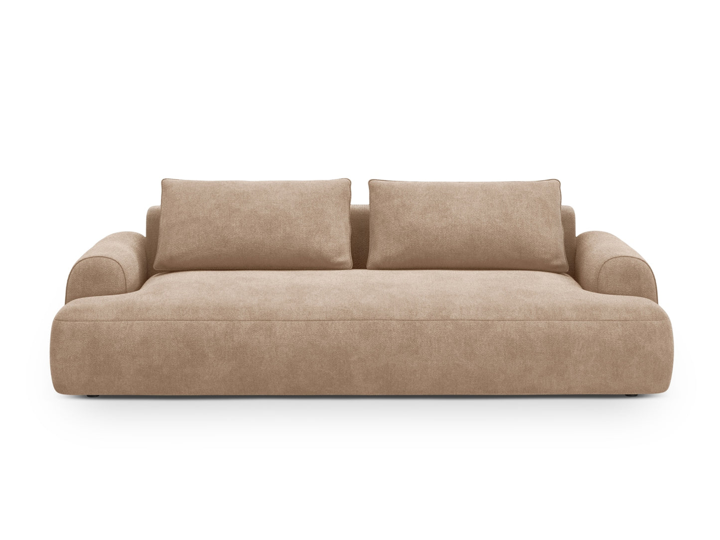 Calma Sofa With Bed Function And Box, 4 Seats, 250x100 cm — Dark Beige