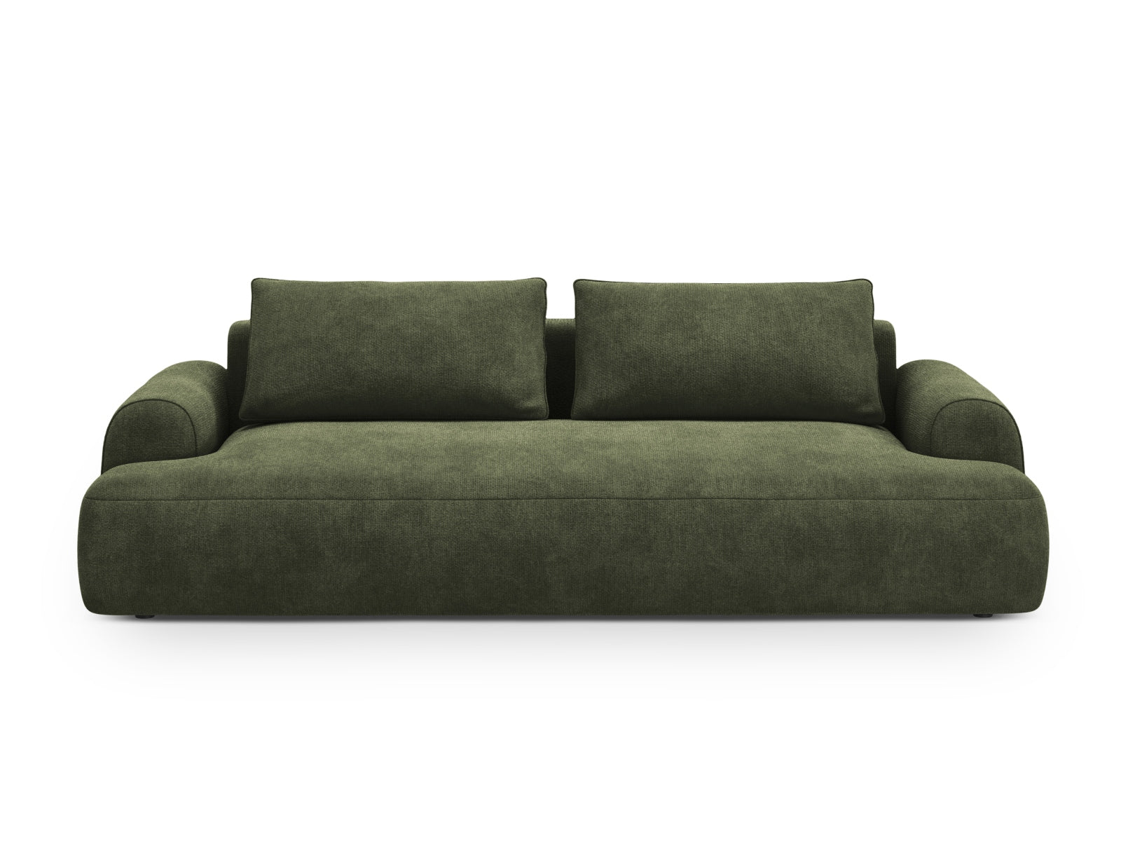 Calma Sofa With Bed Function And Box, 4 Seats, 250x100 cm — Green