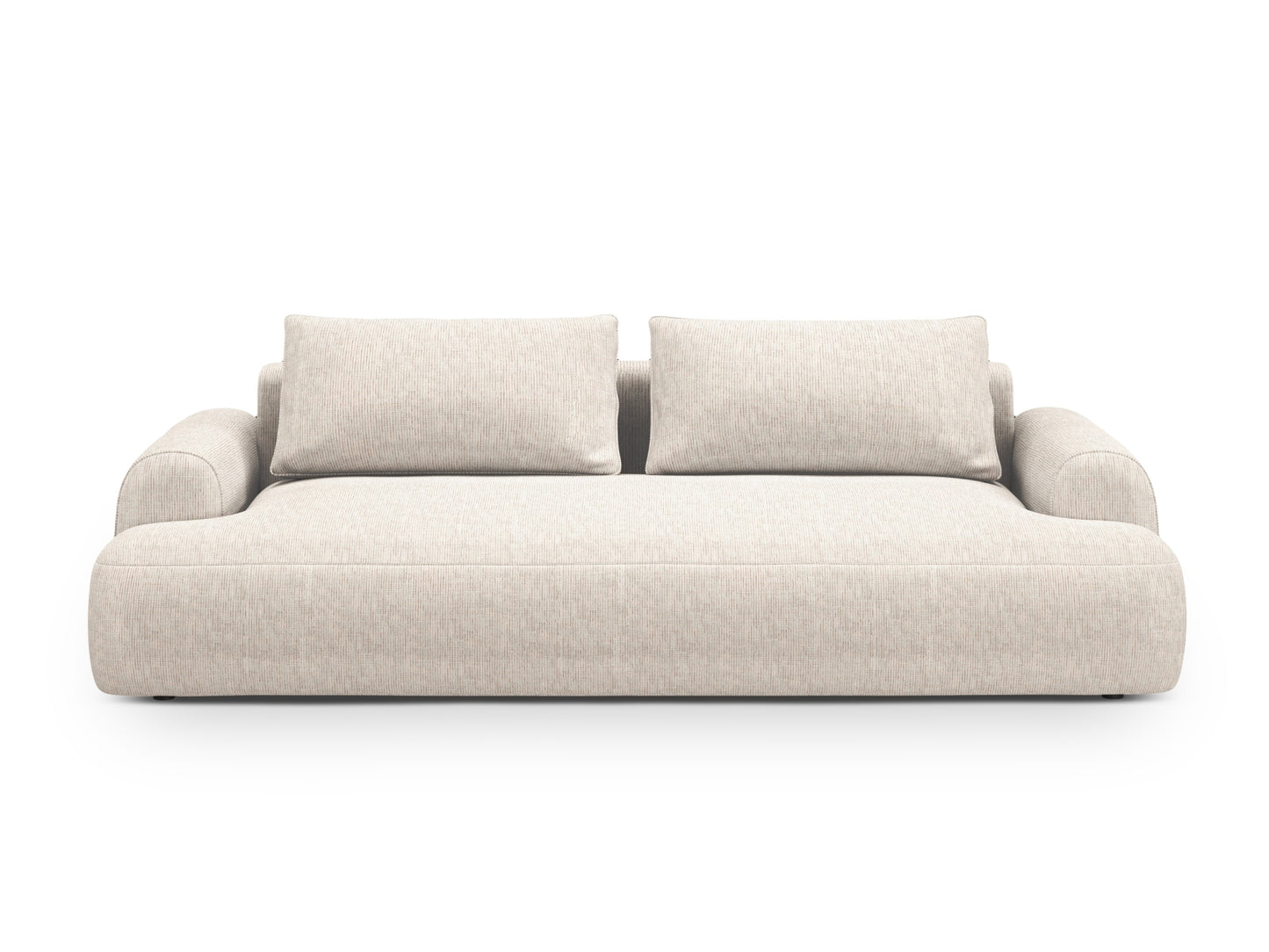 Calma Sofa With Bed Function And Box, 4 Seats, 250x100 cm — Light Beige