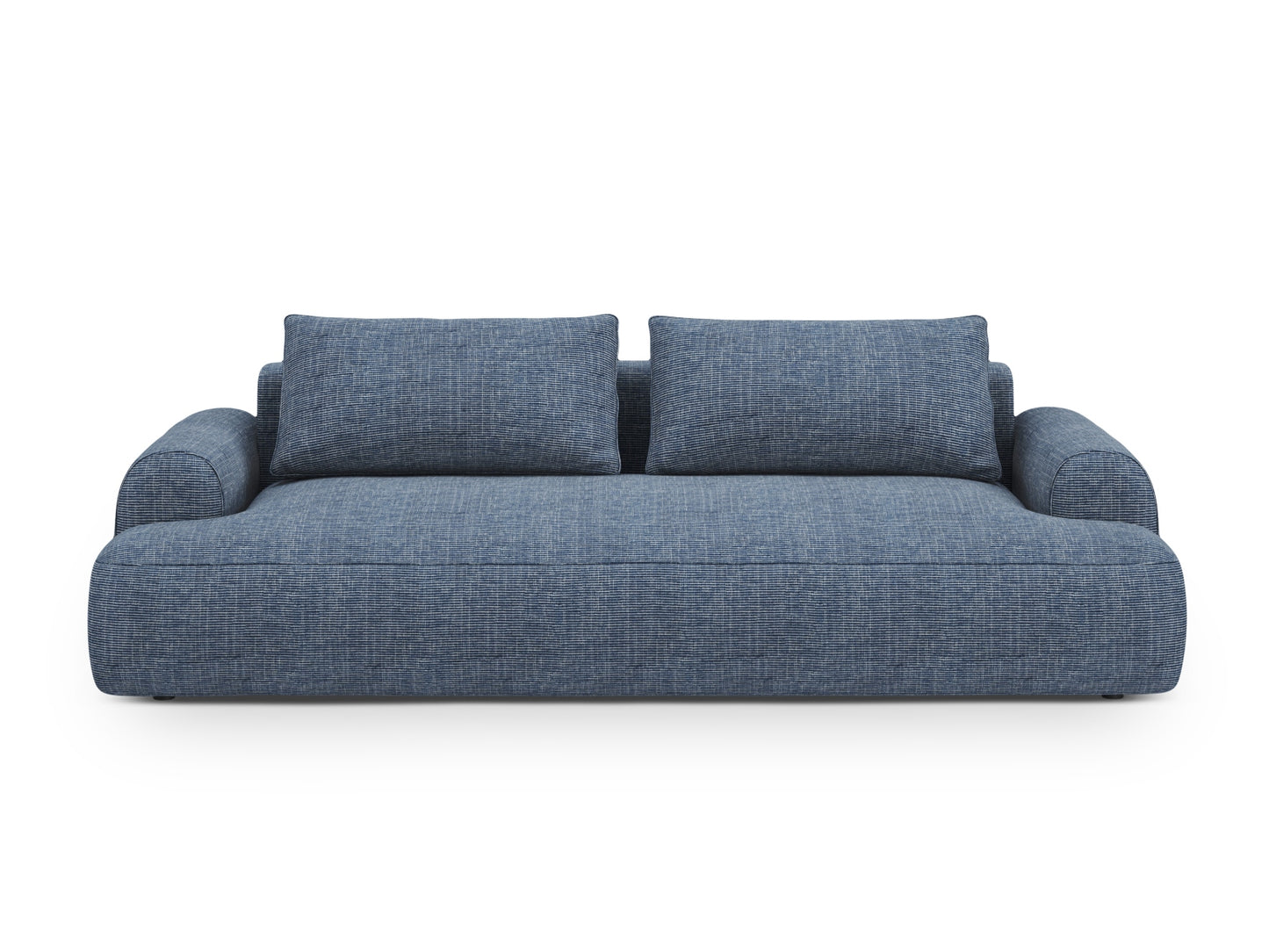 Calma Sofa With Bed Function And Box, 4 Seats, 250x100 cm — Blue Melange