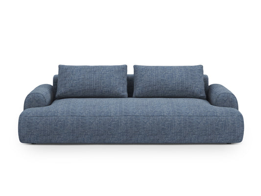 Calma Sofa With Bed Function And Box, 4 Seats, 250x100 cm — Blue Melange