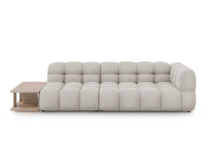 Sky Modular Sofa, 4 Seats, 297x102 cm — Light Beige / Left