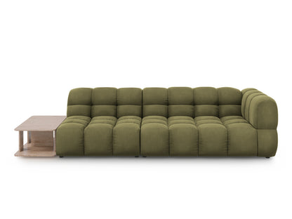 Sky Modular Sofa, 4 Seats, 297x102 cm — Light Green / Left