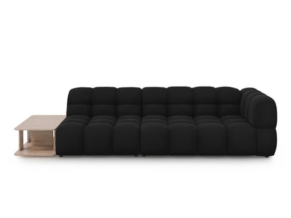 Sky Modular Sofa, 4 Seats, 297x102 cm — Black / Left