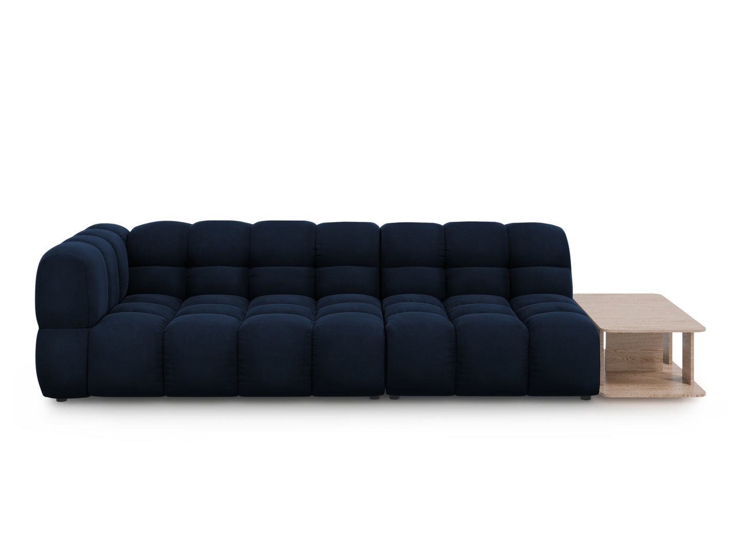 Sky Modular Sofa, 4 Seats, 297x102 cm — Royal Blue / Right