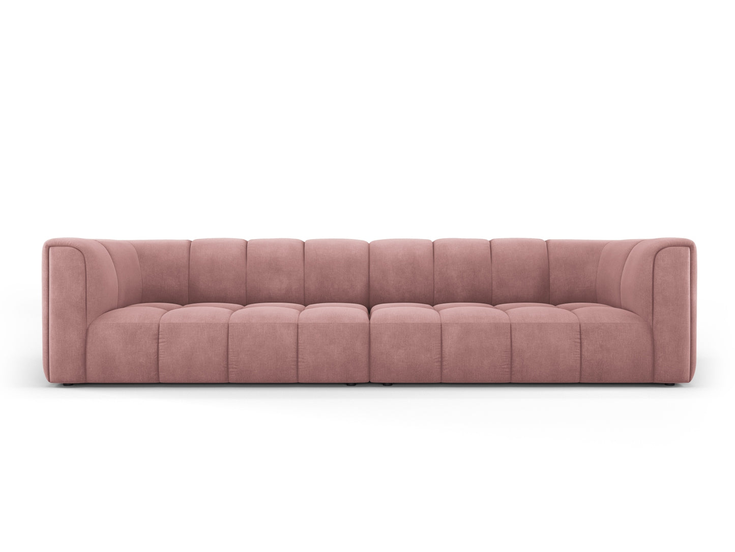 Moritz Modular Sofa, 4 Seats, 286x96 cm — Pink