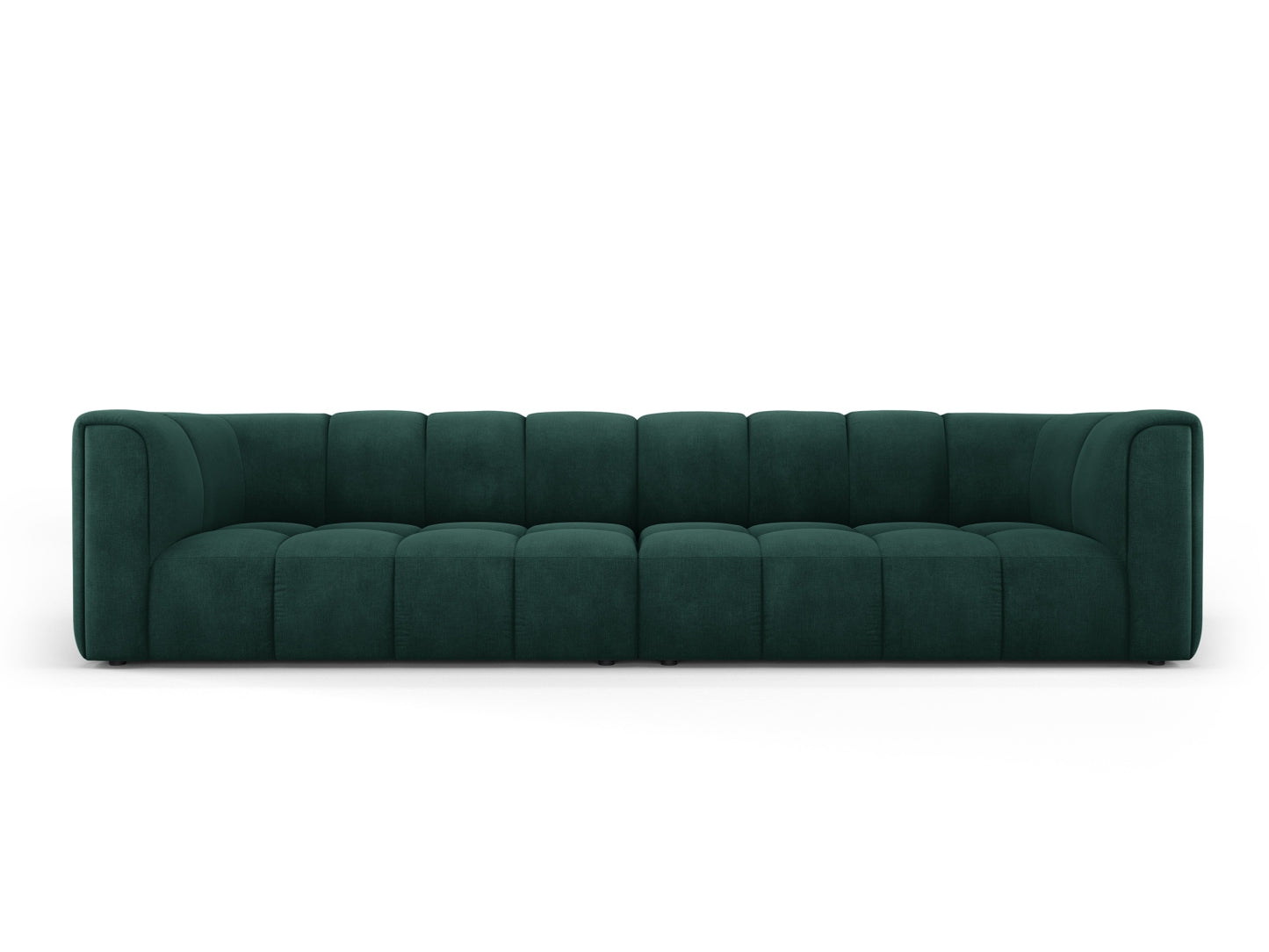 Moritz Modular Sofa, 4 Seats, 286x96 cm — Bottle Green