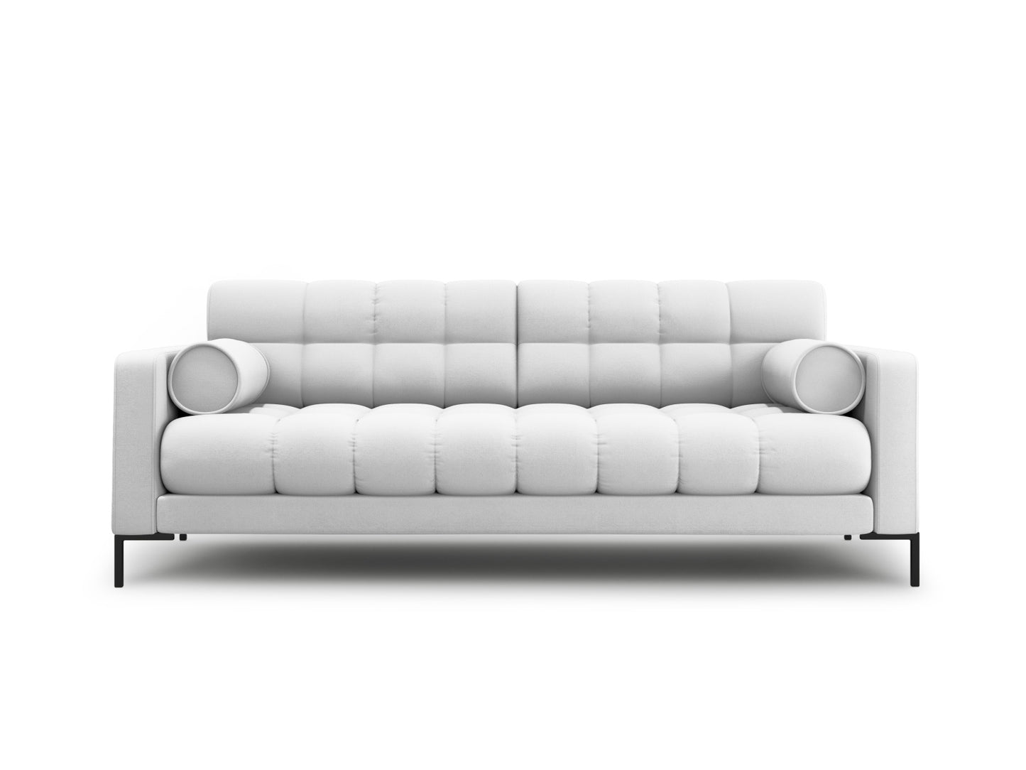 Bali Sofa, 4 Seats, 217x96 cm — Light Grey / Black Metal