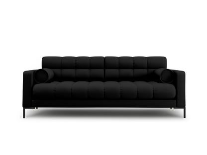 Bali Sofa, 4 Seats, 217x96 cm — Black / Black Metal