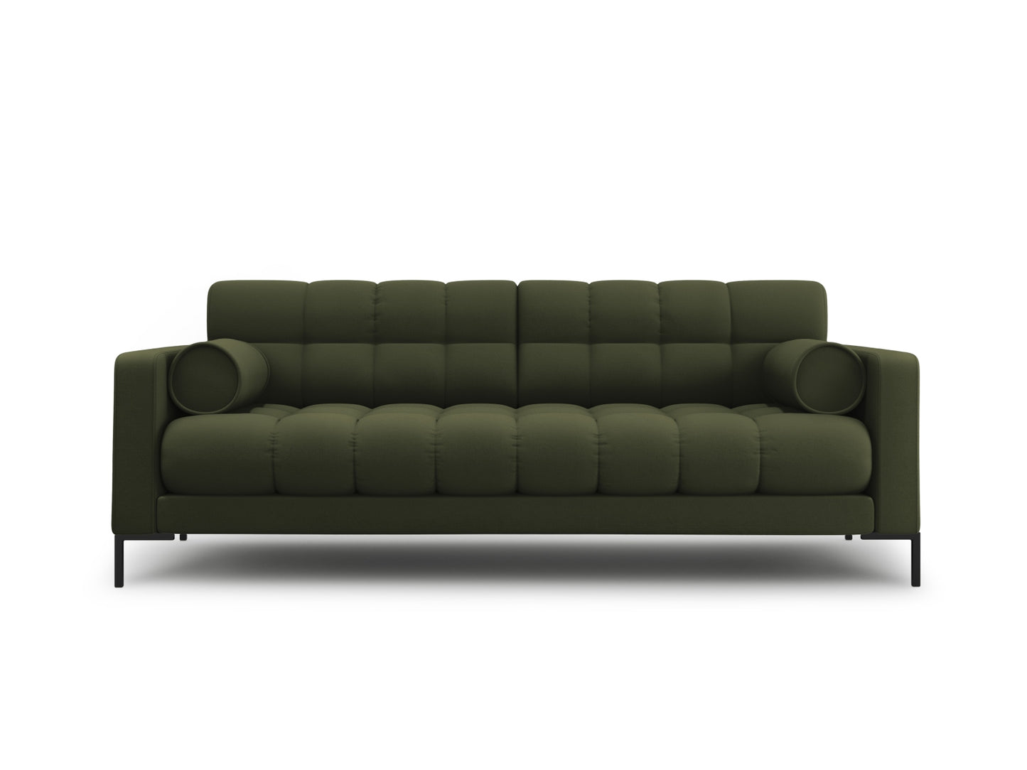 Bali Sofa, 4 Seats, 217x96 cm — Green / Black Metal