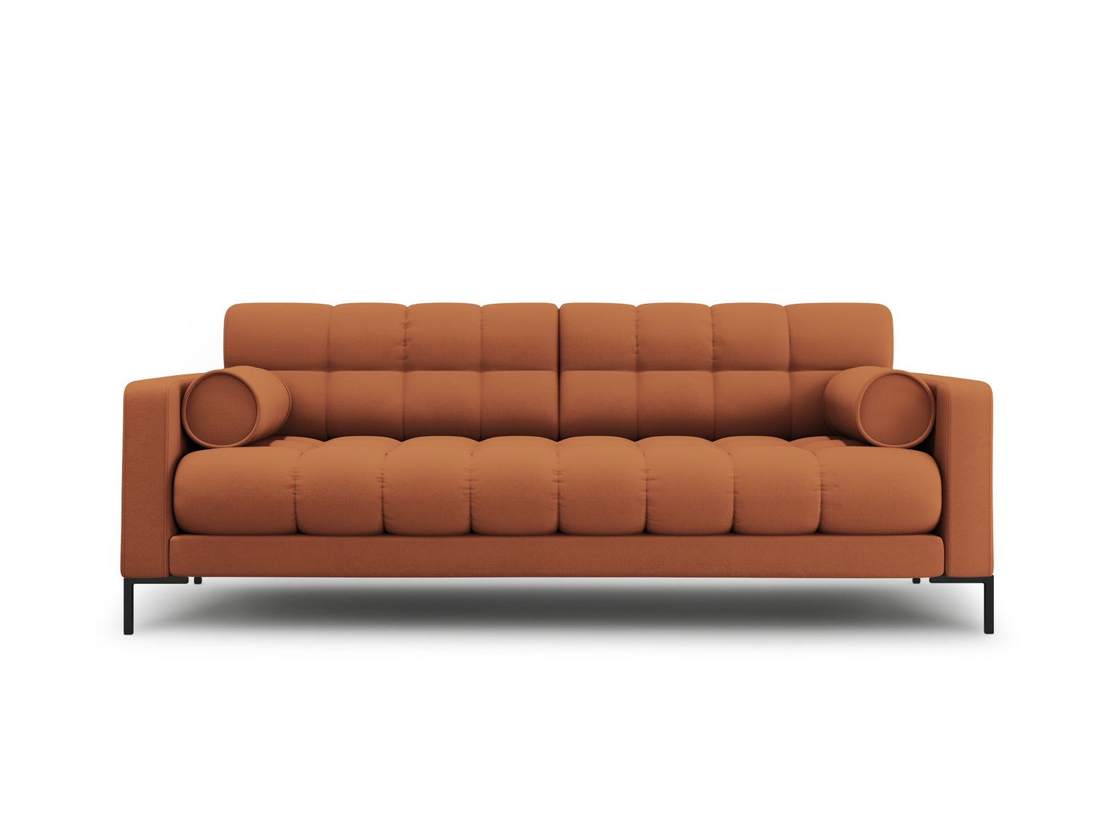Bali Sofa, 4 Seats, 217x96 cm — Brick / Black Metal