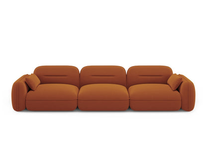 Sydney Modular Sofa, 4 Seats, 320x90 cm — Terracotta