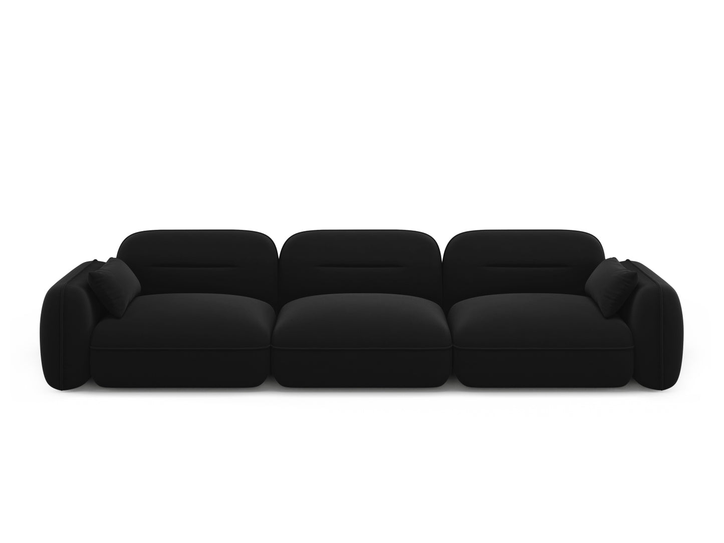 Sydney Modular Sofa, 4 Seats, 320x90 cm — Black