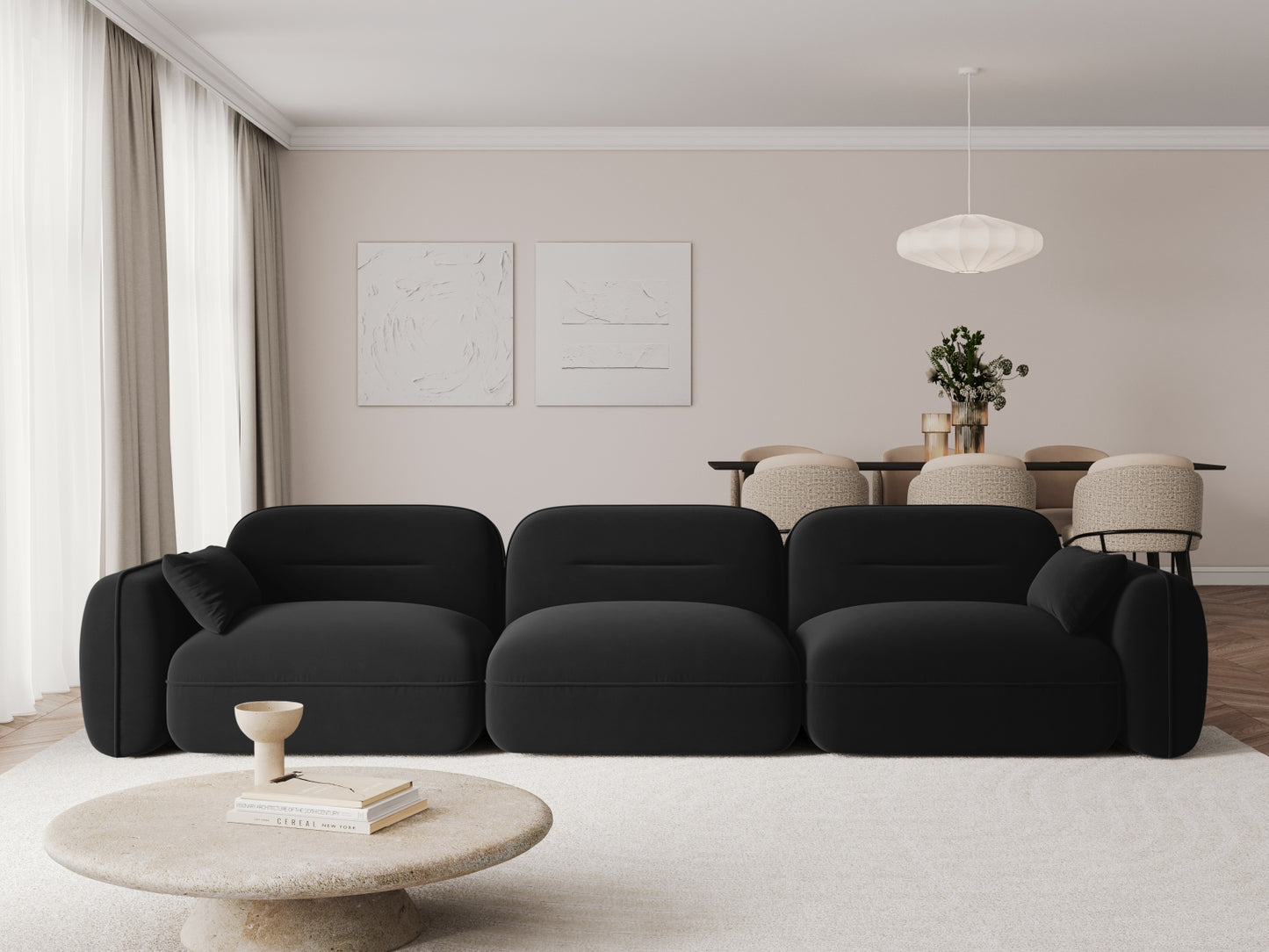 Sydney Modular Sofa, 4 Seats, 320x90 cm