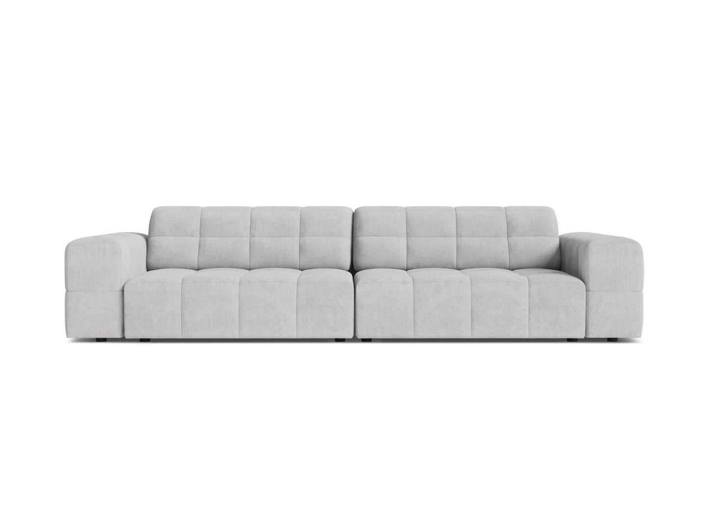 Chicago Sofa, 4 Seats, 252x102 cm — Silver