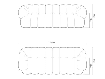Koge Sofa, 4 Seats, 240x95 cm