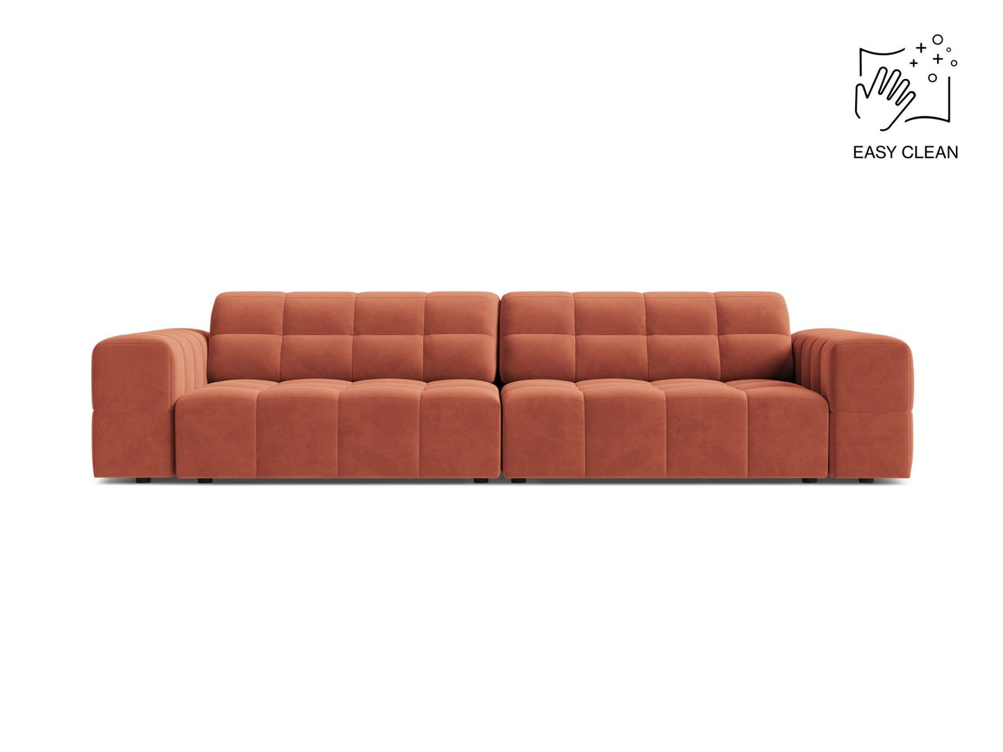 Chicago Sofa, 4 Seats, 252x102 cm — Coral