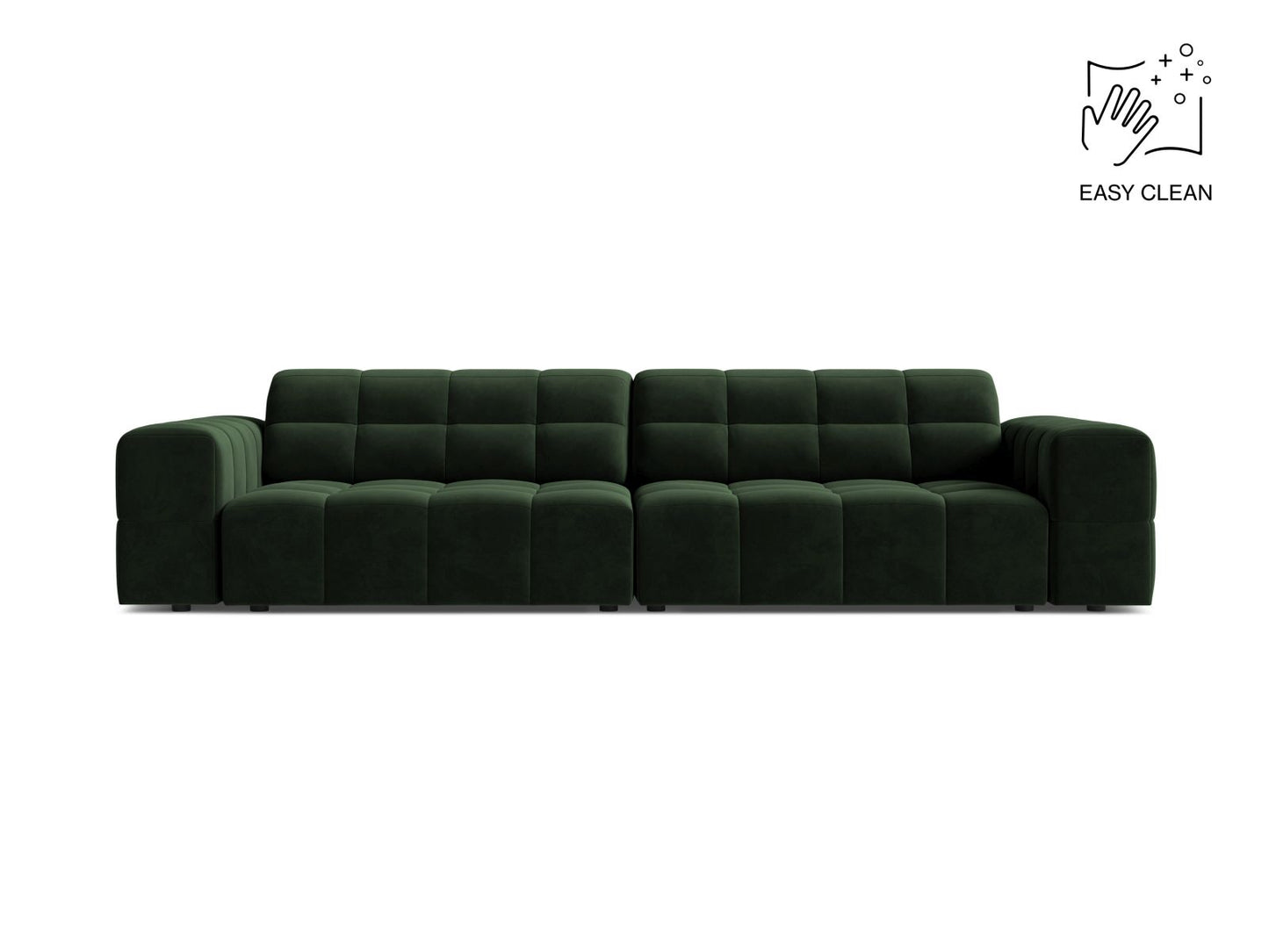 Chicago Sofa, 4 Seats, 252x102 cm — Bottle Green