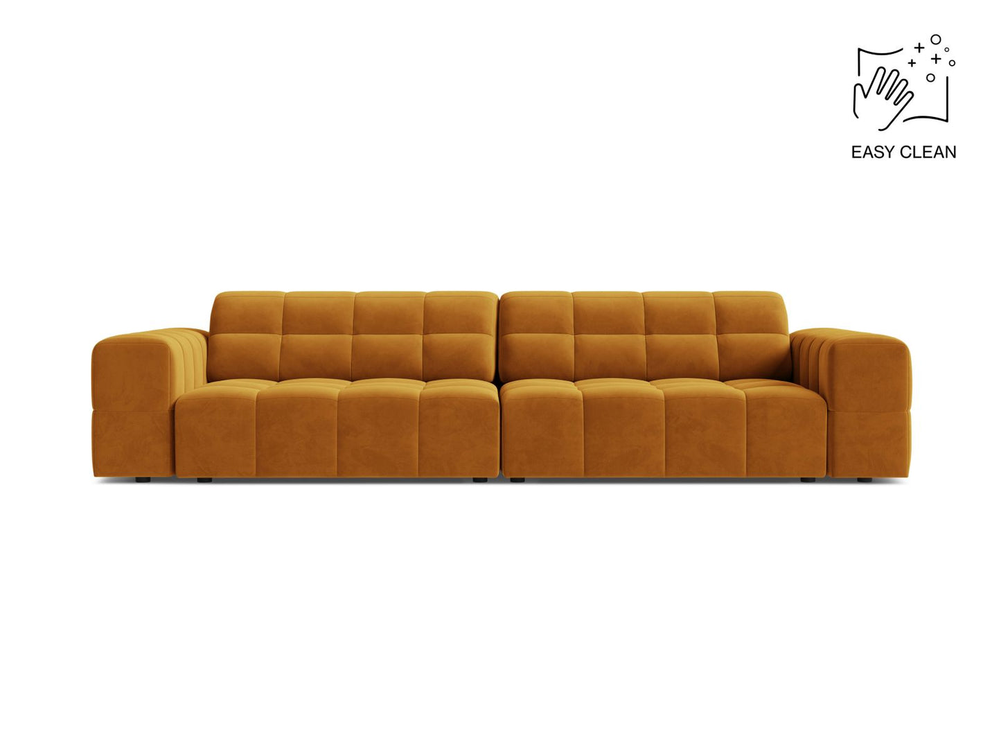 Chicago Sofa, 4 Seats, 252x102 cm — Yellow