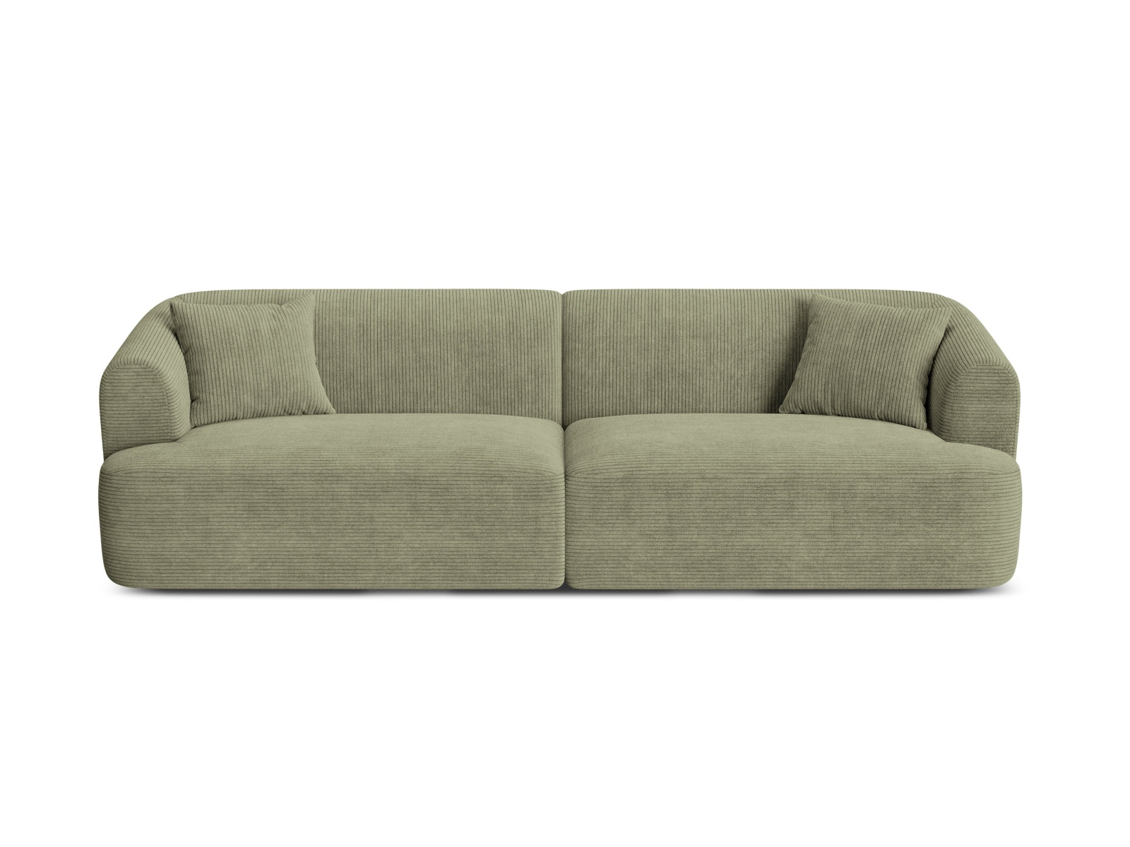 Campi Modular Sofa, 4 Seats, 255x90 cm — Moss Green