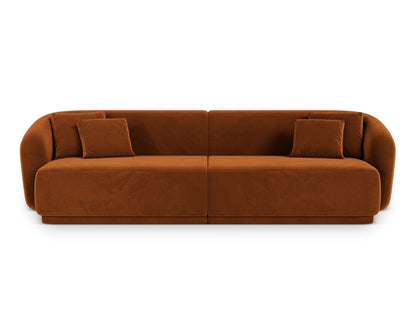 Gomera Sofa, 4 Seats, 246x93 cm — Terracotta