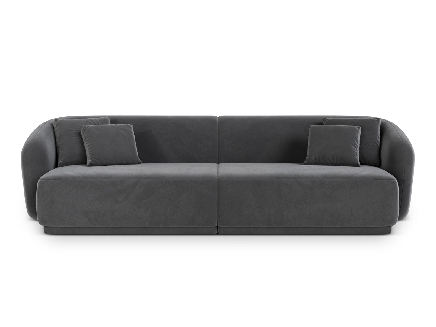Gomera Sofa, 4 Seats, 246x93 cm — Dark Grey