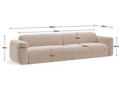 Strino Modular Sofa, 4 Seats, 240x98 cm