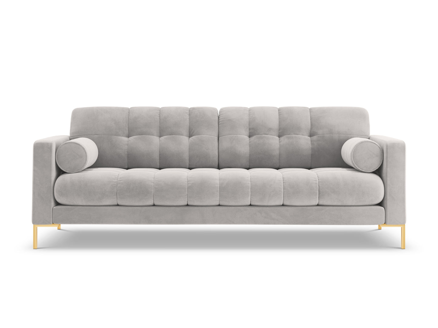 Bali Sofa, 4 Seats, 217x96 cm — Silver / Gold Metal