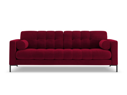Bali Sofa, 4 Seats, 217x96 cm — Red / Black Metal