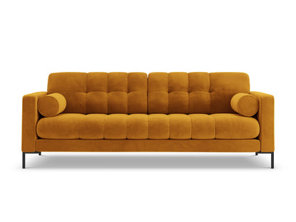 Bali Sofa, 4 Seats, 217x96 cm — Yellow / Black Metal