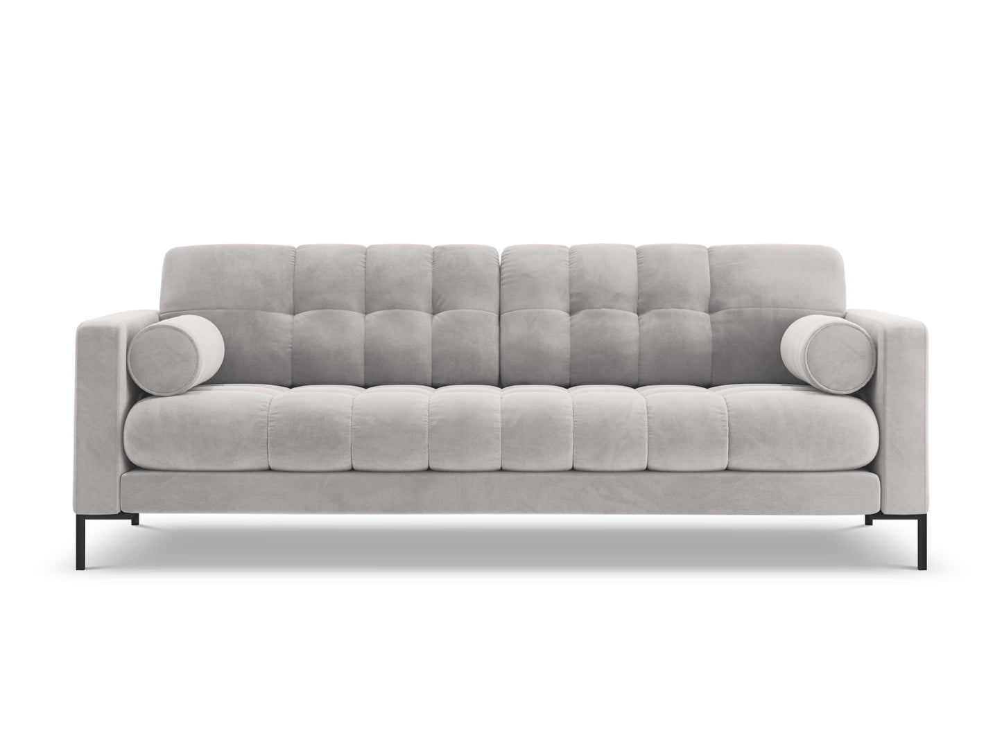 Bali Sofa, 4 Seats, 217x96 cm — Silver / Black Metal