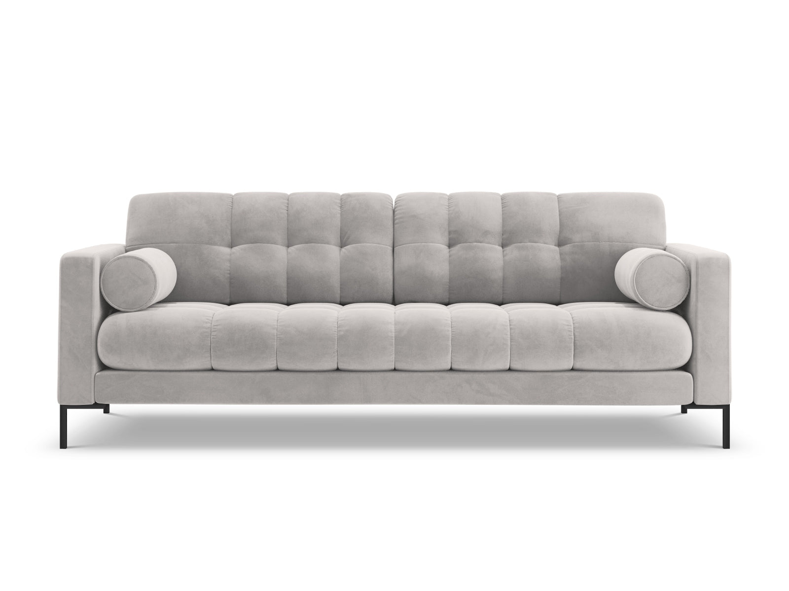 Bali Sofa, 4 Seats, 217x96 cm — Silver / Black Metal