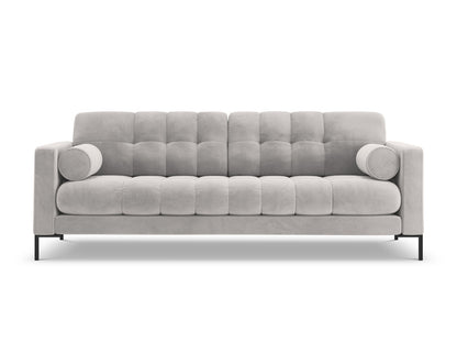 Bali Sofa, 4 Seats, 217x96 cm — Silver / Black Metal