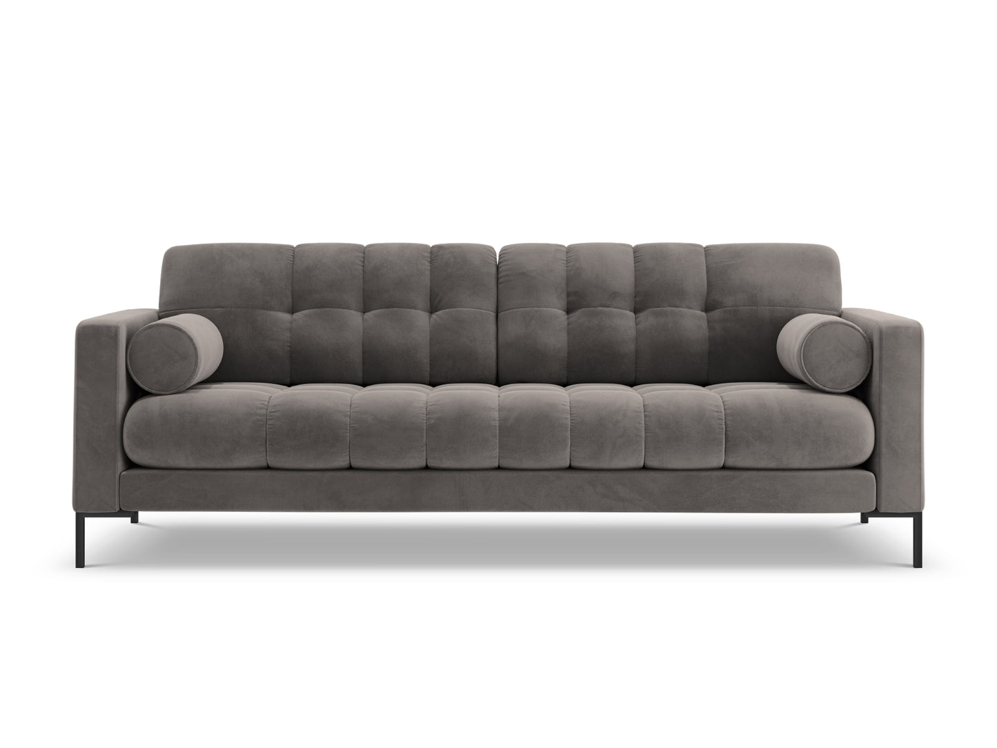 Bali Sofa, 4 Seats, 217x96 cm — Light Grey / Black Metal