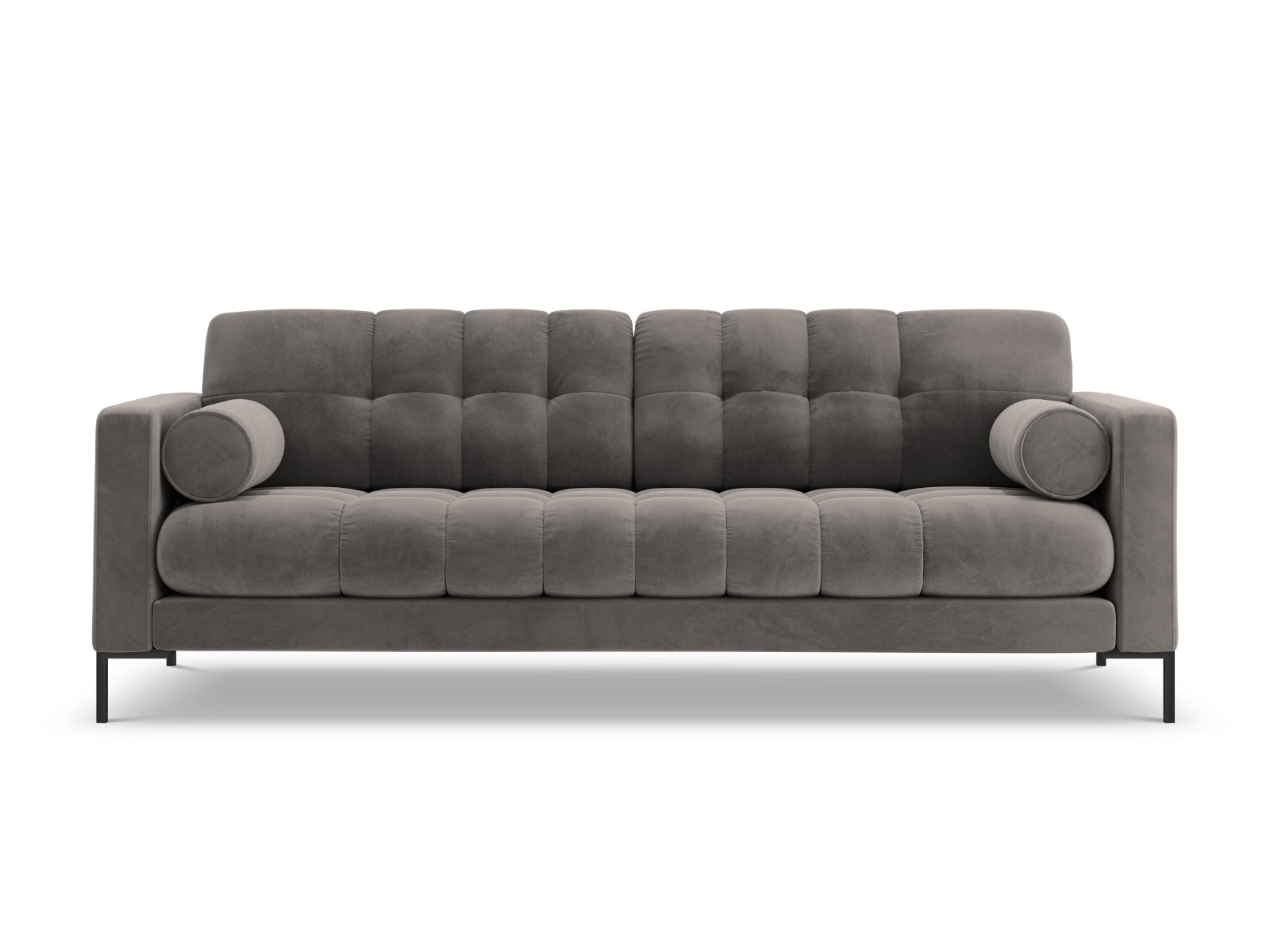 Bali Sofa, 4 Seats, 217x96 cm — Light Grey / Black Metal