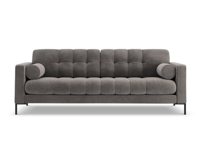 Bali Sofa, 4 Seats, 217x96 cm — Light Grey / Black Metal