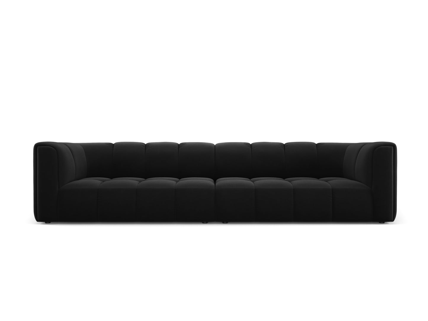 Moritz Modular Sofa, 4 Seats, 286x96 cm — Black