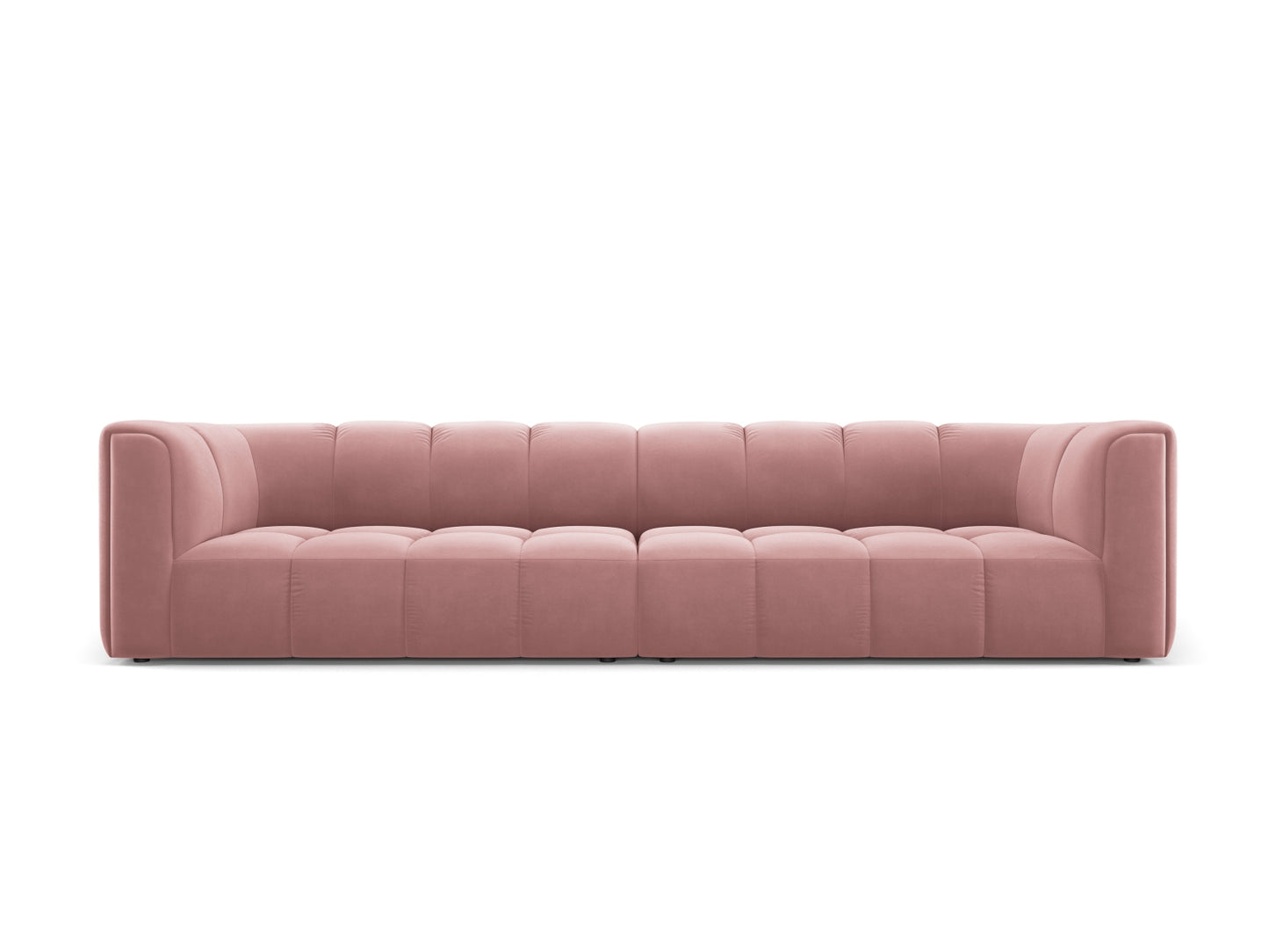 Moritz Modular Sofa, 4 Seats, 286x96 cm — Pink
