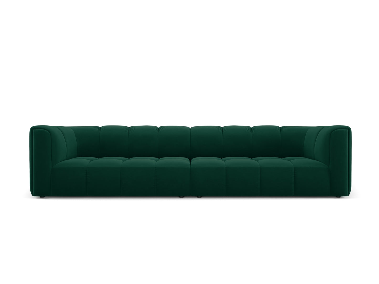 Moritz Modular Sofa, 4 Seats, 286x96 cm — Bottle Green