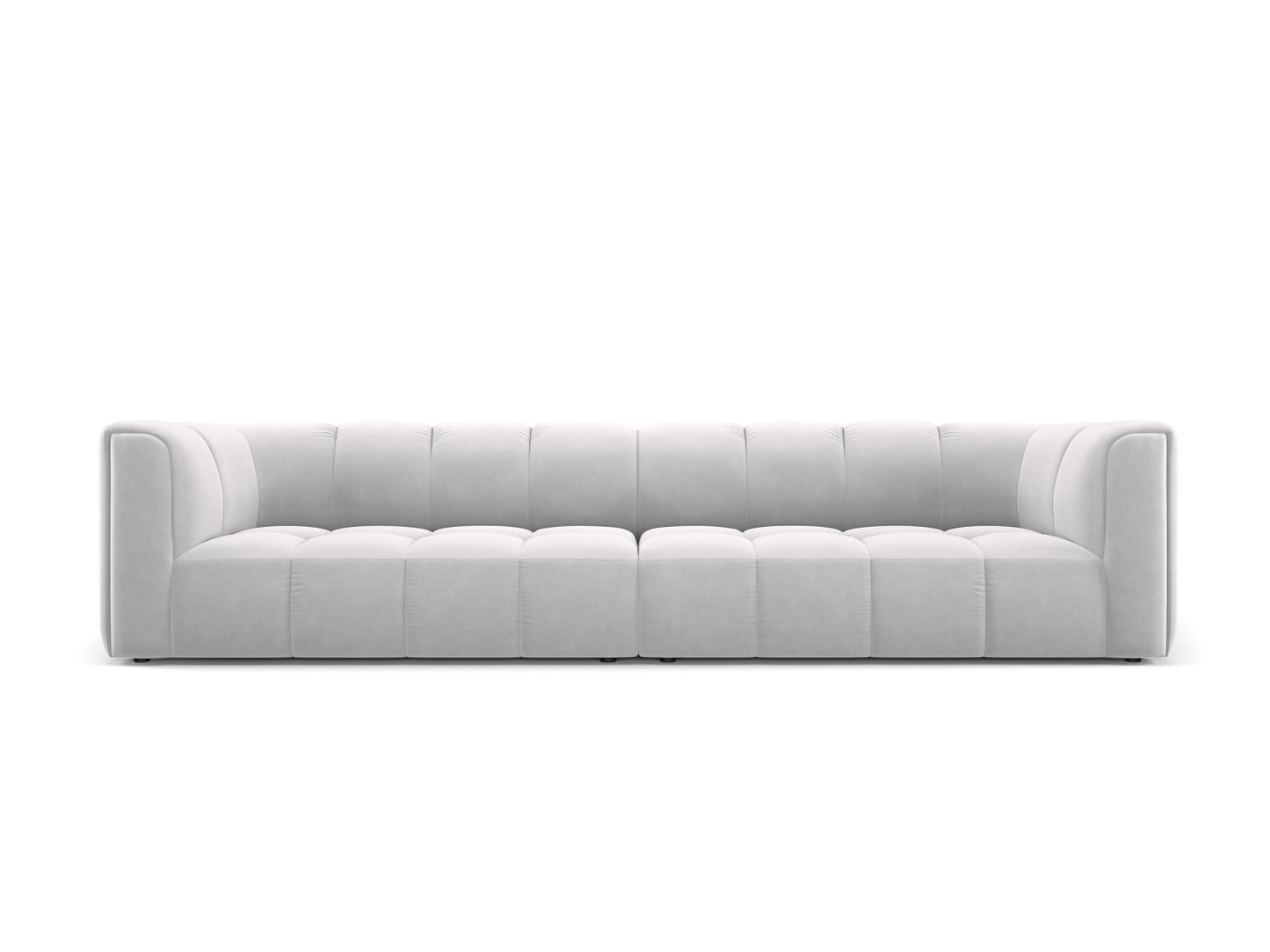 Moritz Modular Sofa, 4 Seats, 286x96 cm — Silver
